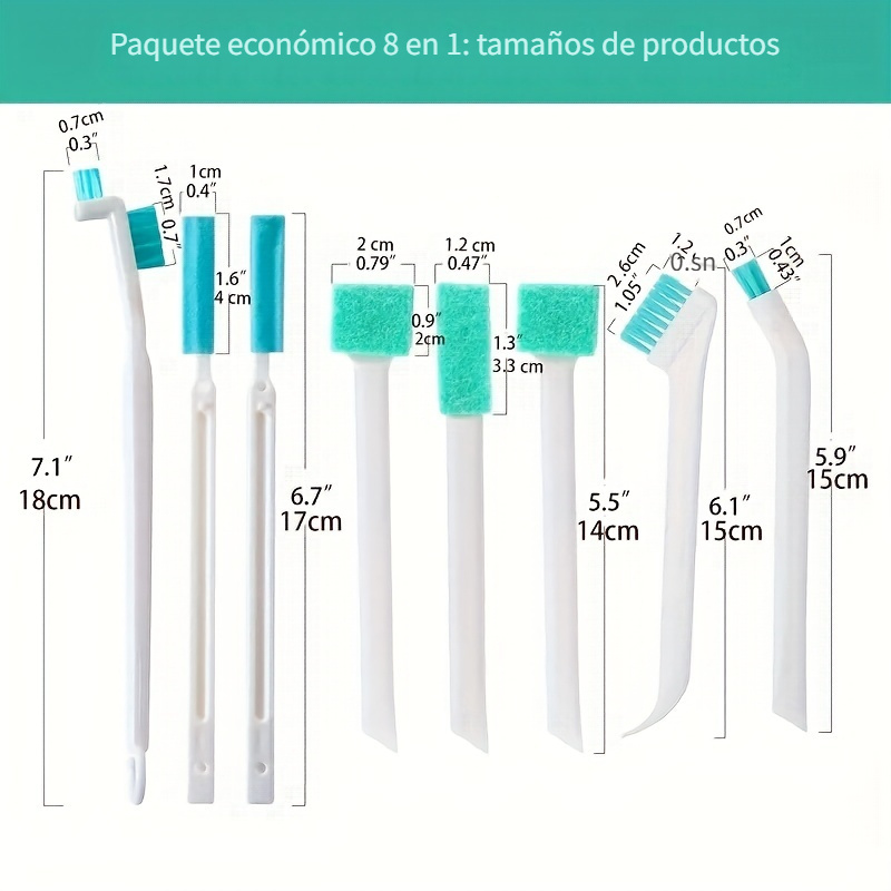 Cepillos de limpieza pequeños para la limpieza del hogar Detalle