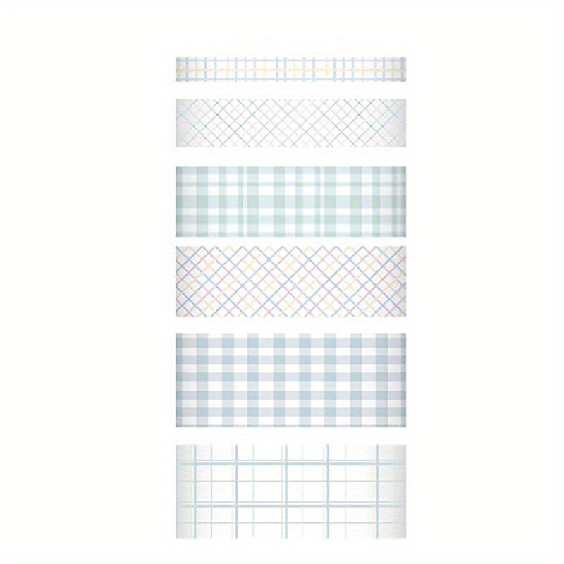 Classical Plaid Series Washi Tape Student Scrapbook Decor - Temu