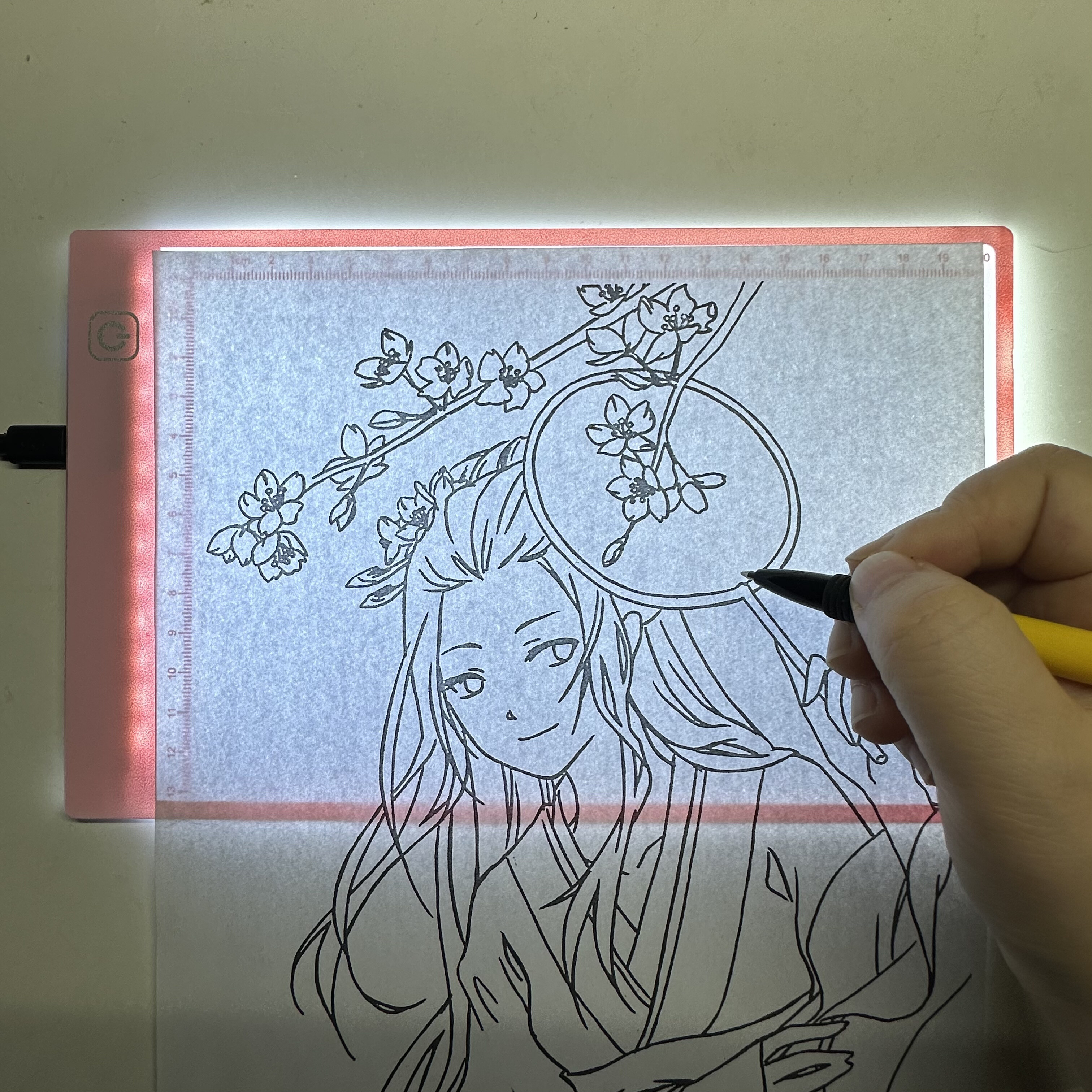 A4/A5 Anime Drawing Tablet Waterproof Adjustable LED Drawing