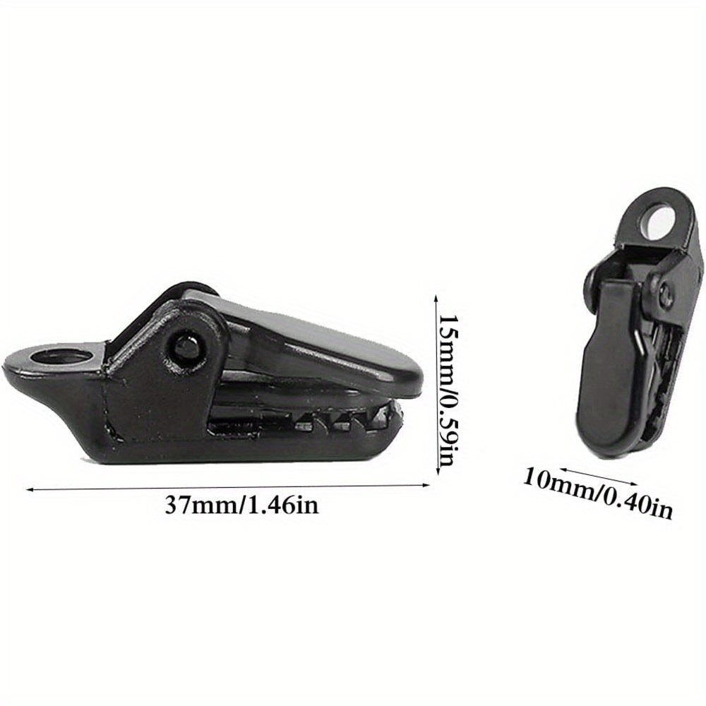 10pcs Mini Size Tarp Clips Heavy Duty Lock Grip Tent Awning Clamp For