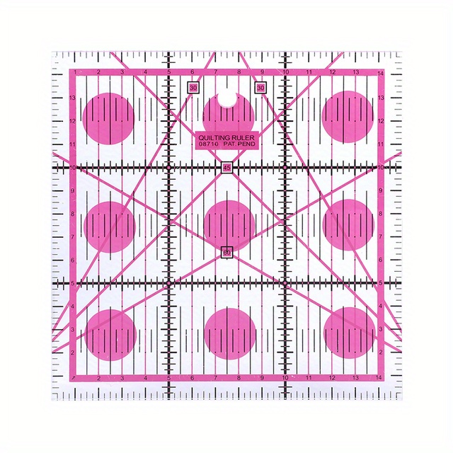 Squares Triangles Acrylic Sewing Ruler Drawing Measuring Temu