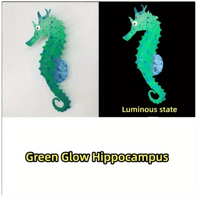 Artificial Seahorse Aquarium Ornament - 4pcs Set