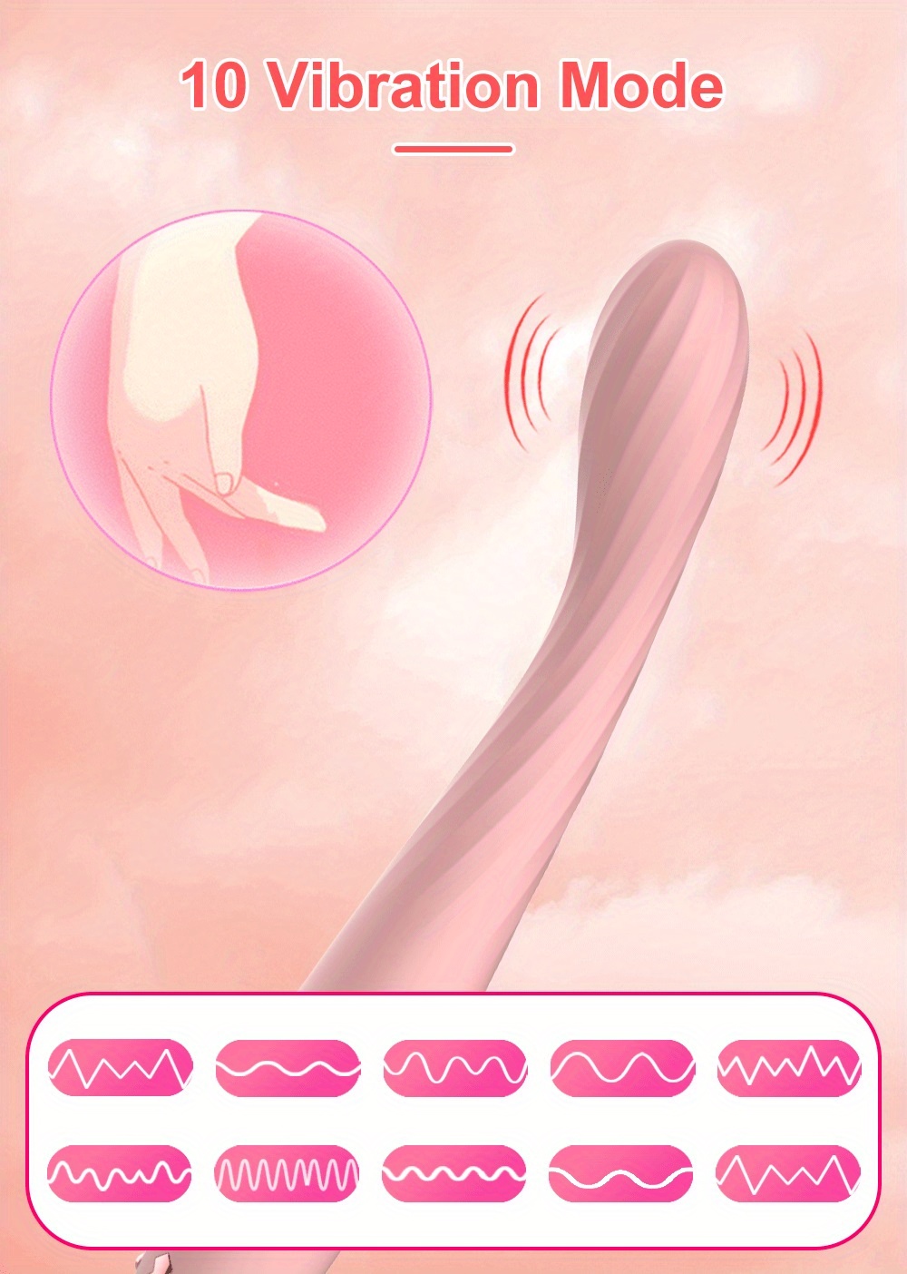 10 vibrations for maximum pleasure     toy for women finger shaped   vibrator toy for womens   details 0