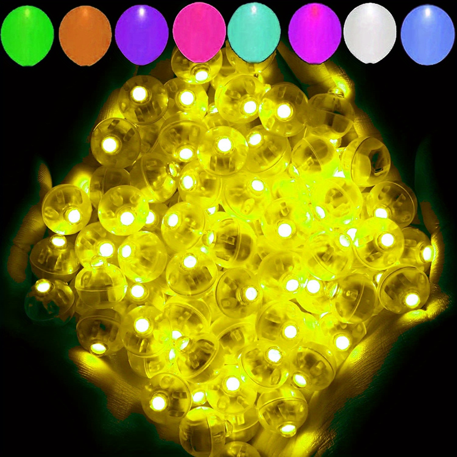 Ballon Lumineux LED Coloré Shoous, Mini Lanterne, Bouquet Rond