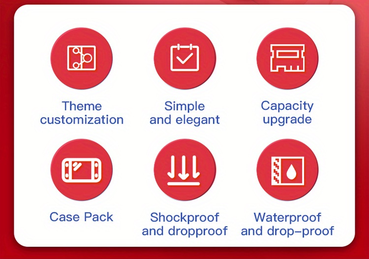for nintendo switch switch oled storage bag theme customization large capacity game console accessories organizing bag waterproof and anti pressure portable hard bag details 1