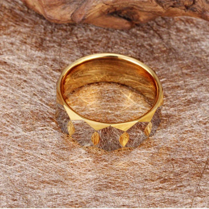 mens   steel ring 2023     steel ring unisex   steel ring geometric prism ring details 9