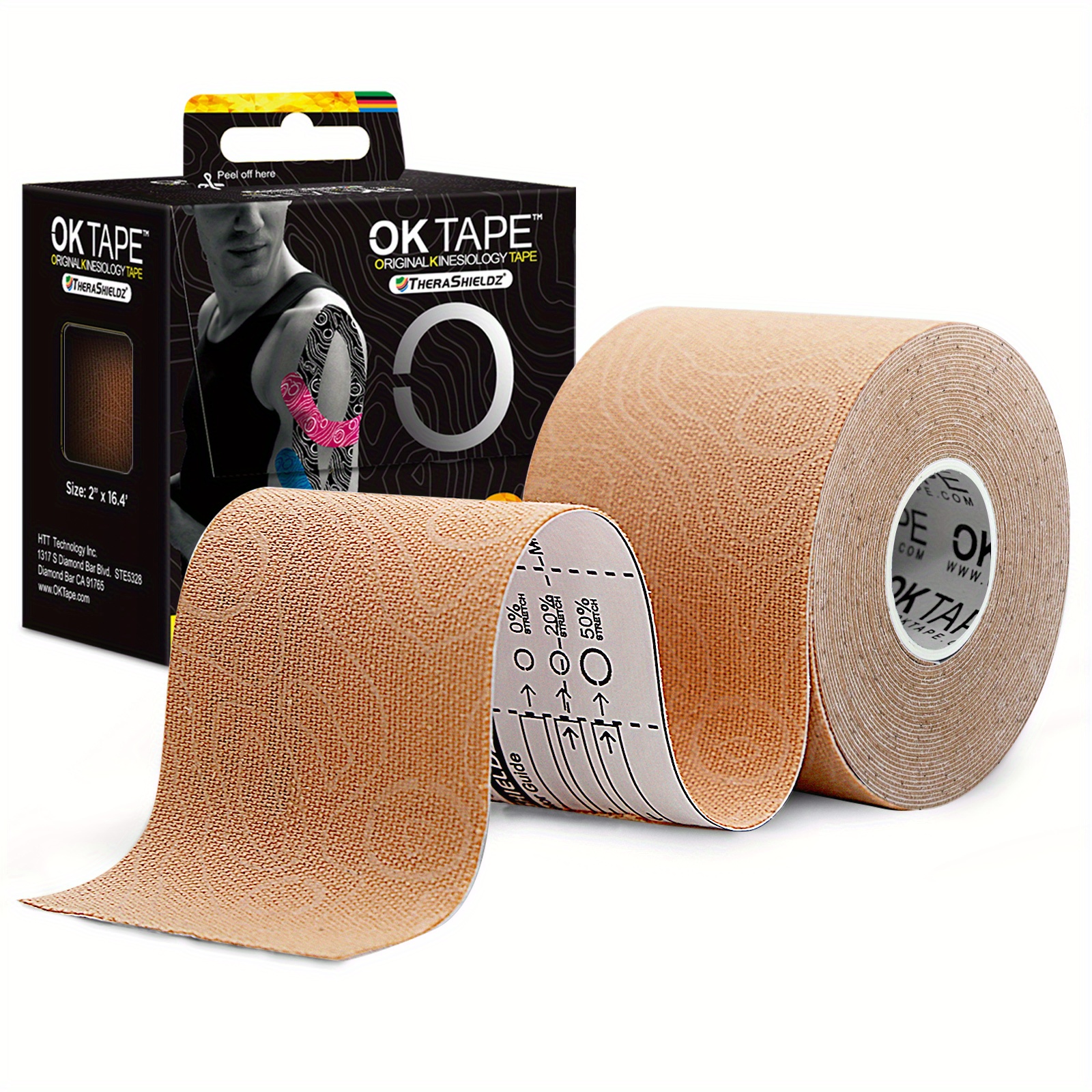 PACK OF 4 HookGrip Weightlifting Tape 5cm x 4,5m