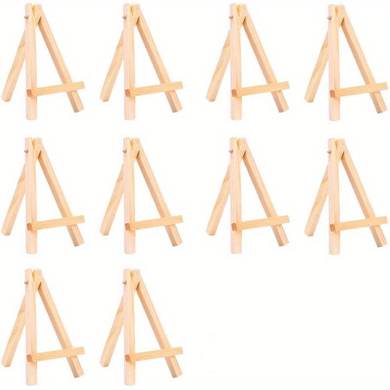 Wooden Mini Tripod Easel Mini Display Stand Metal Adjustable