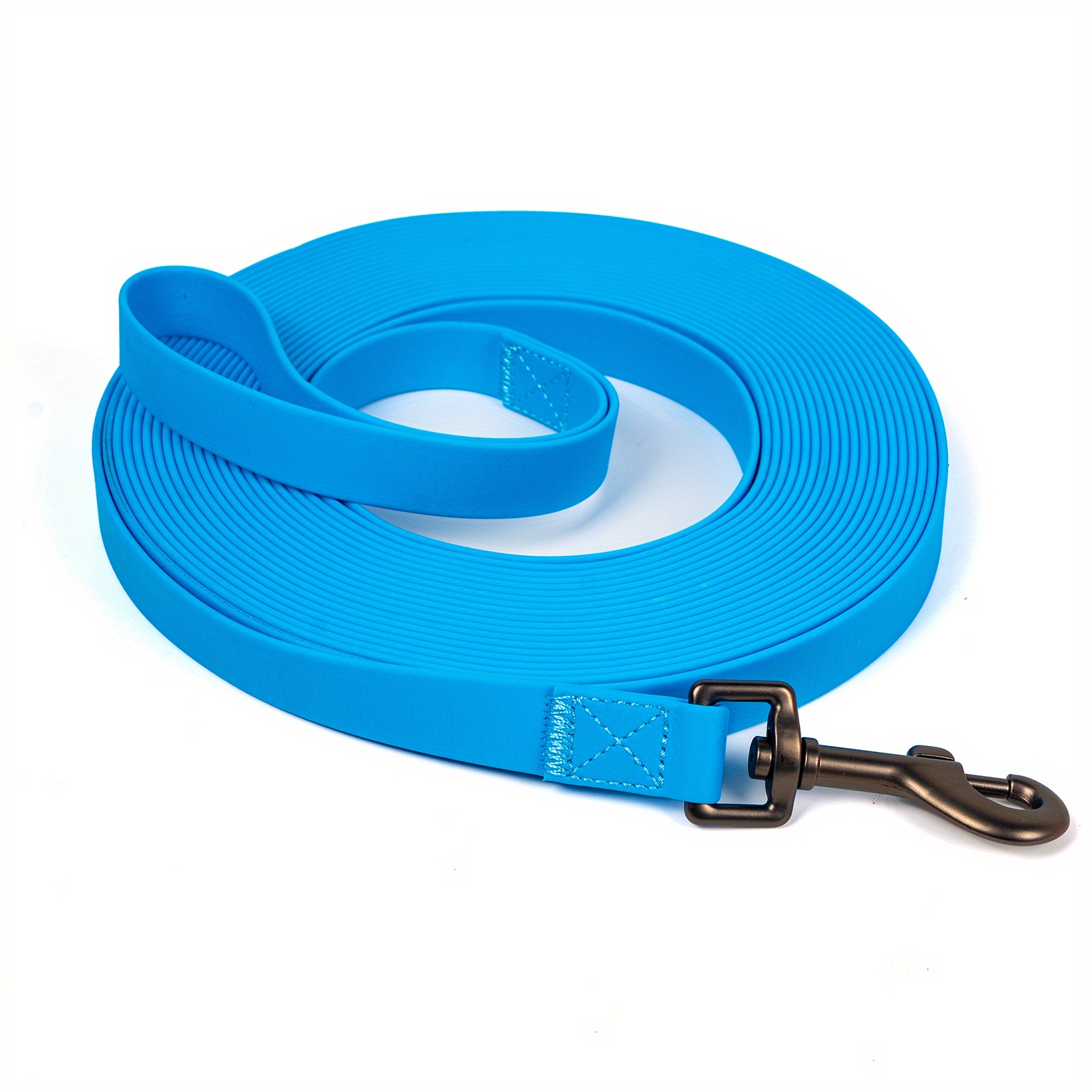 Image of 2.0cm Wide Thickened Long Rope Dog Strap 5m, 10m, 15m, 20m Pvc Waterproof Dog Strap Beach Swimming Track Training Dog Collar Pets, Medium And Large Dogs