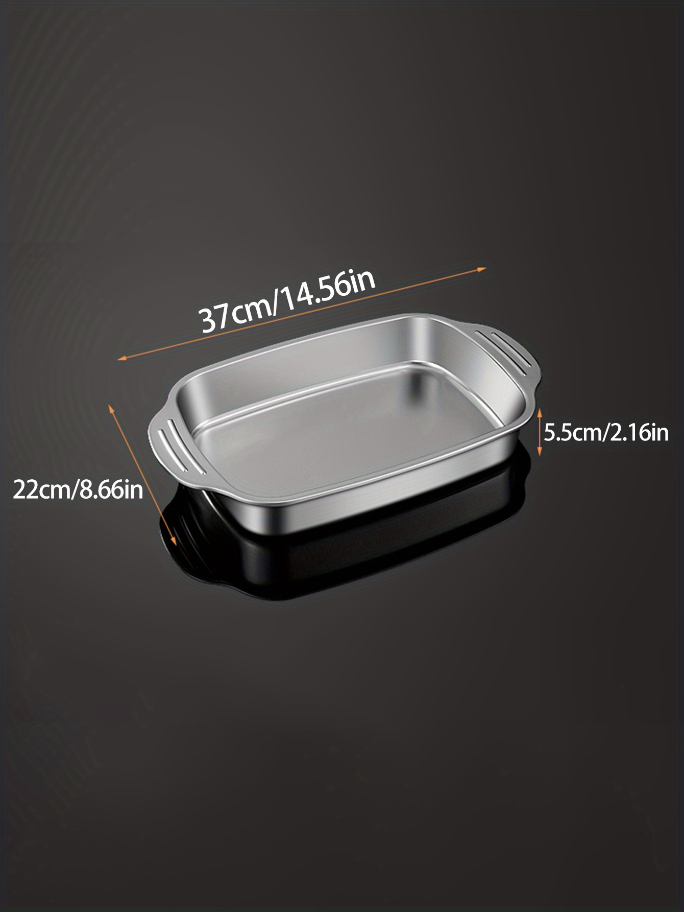 1pc, Stainless Steel Baking Sheet (14.56''x8.66''), Deep Baking Pan With  Handles, Cookie Sheet, Baking Trays, Cooking Pan, Oven Accessories, Baking  To