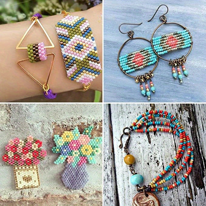 Boho Style Craft Beads For Bracelet Making Kit With Glass - Temu