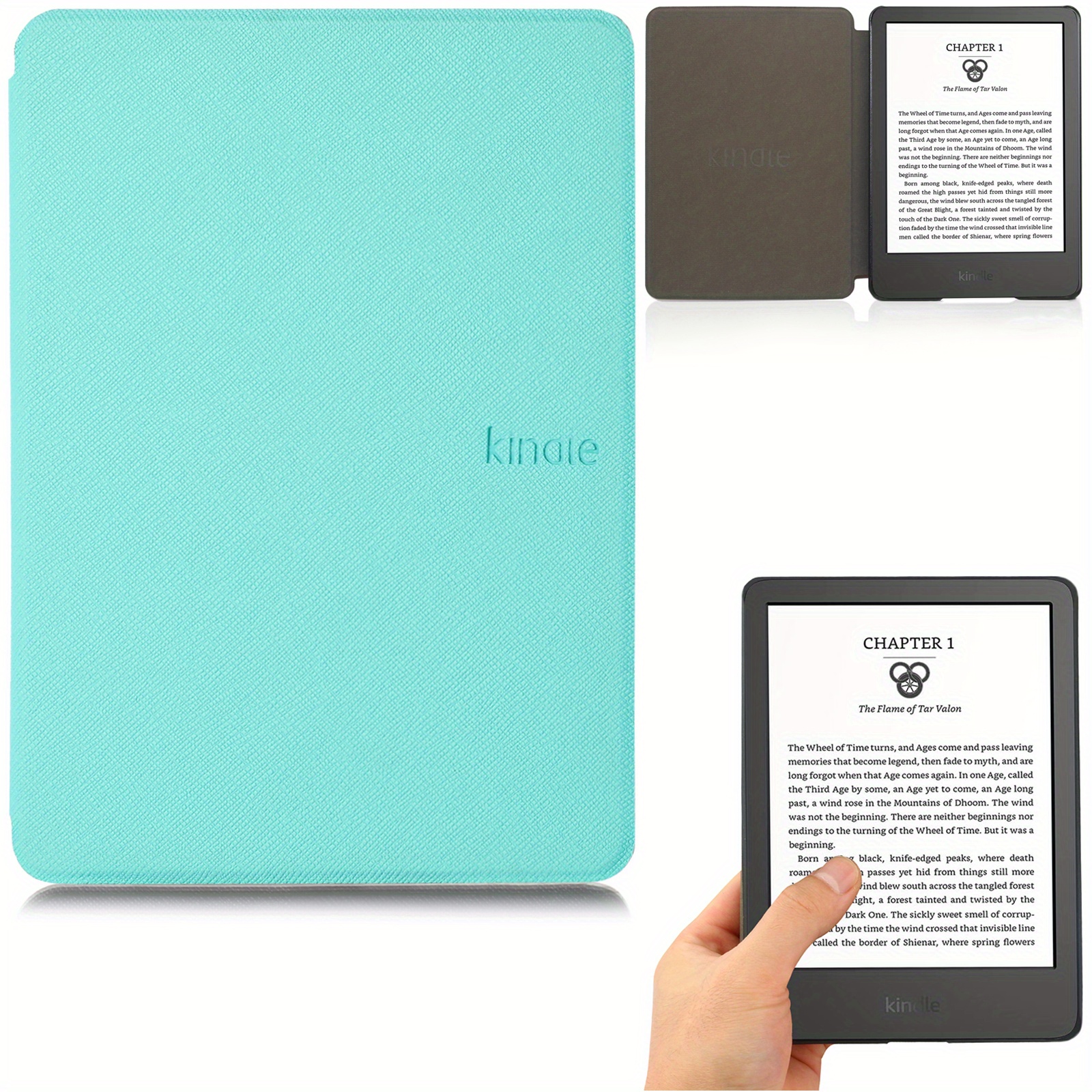  Funda para Kindle de 11.ª generación 2022 de 6 pulgadas, ángulo  de visión múltiple de 360 grados, soporte ajustable, cubierta de piel  sintética, flor de cerezo : Electrónica