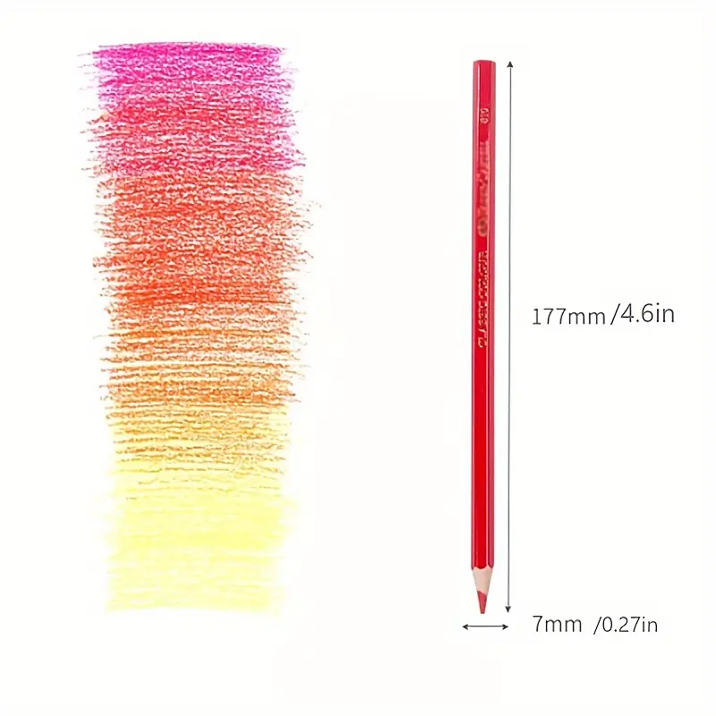 48/72/120/180 Professional Oil Colored Pencils Set Wooden - Temu