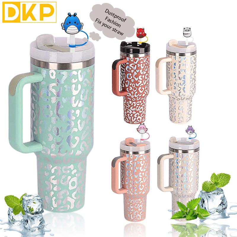 1pcs DKP 40oz Large Capacity Tumbler Water Bottle With Handle And