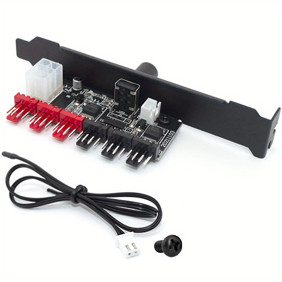 Rgb Controller Kit Fan Hub For Pc Case dc12v 4pin supports - Temu