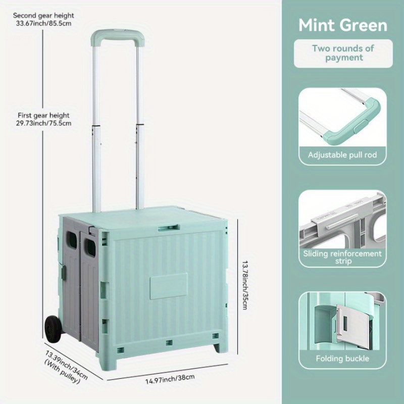 Plastic Small Storage Cart Portable Space Saving Organizer
