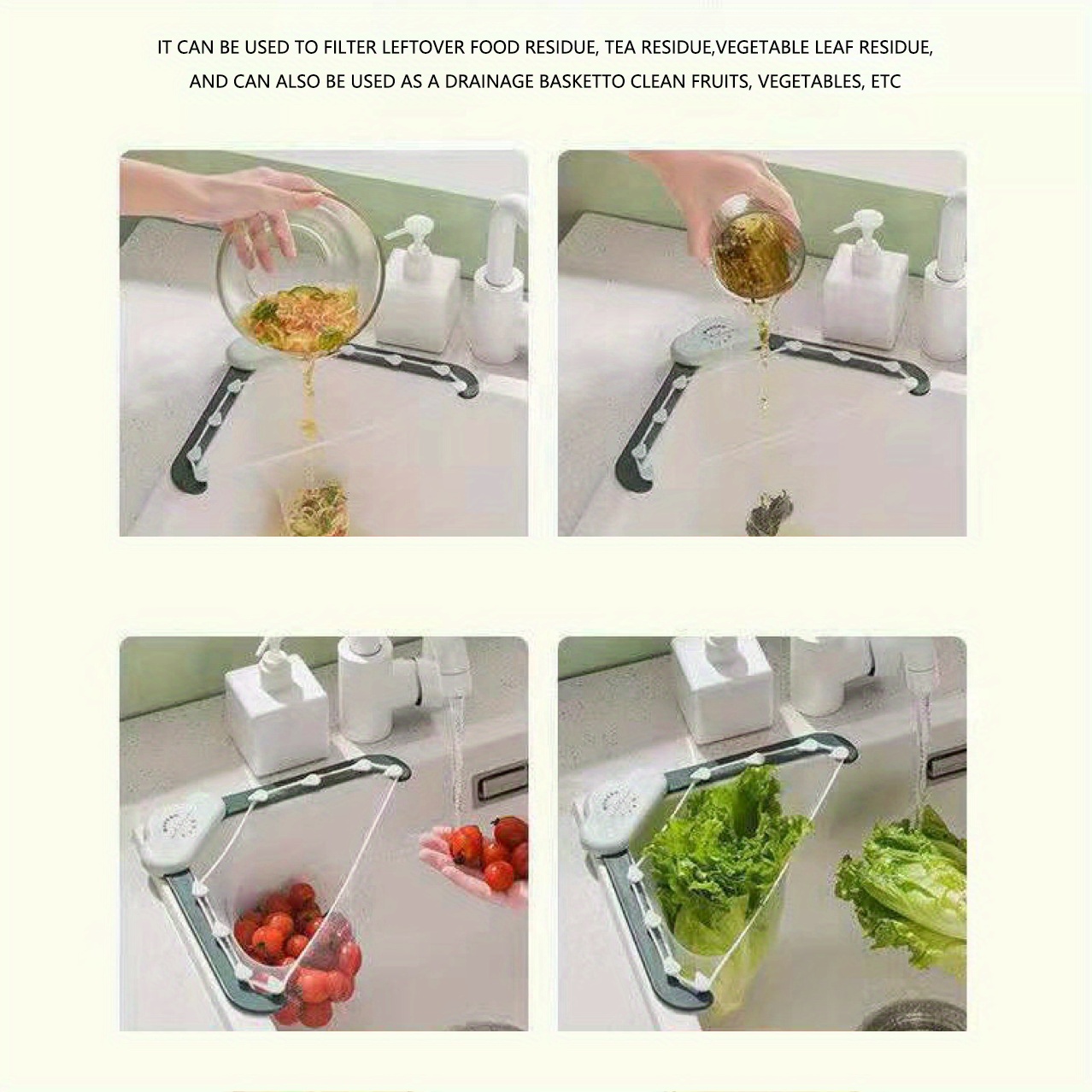 Plastic Drainage Basket Hanging Mesh Dishwashing - Temu