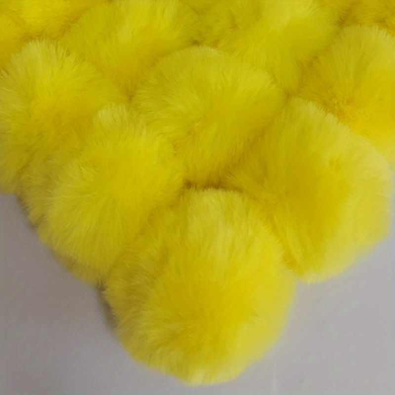 Faux Fur Pom Pom Balls with Elastic Loop - Small – CHAOS Fiber Co