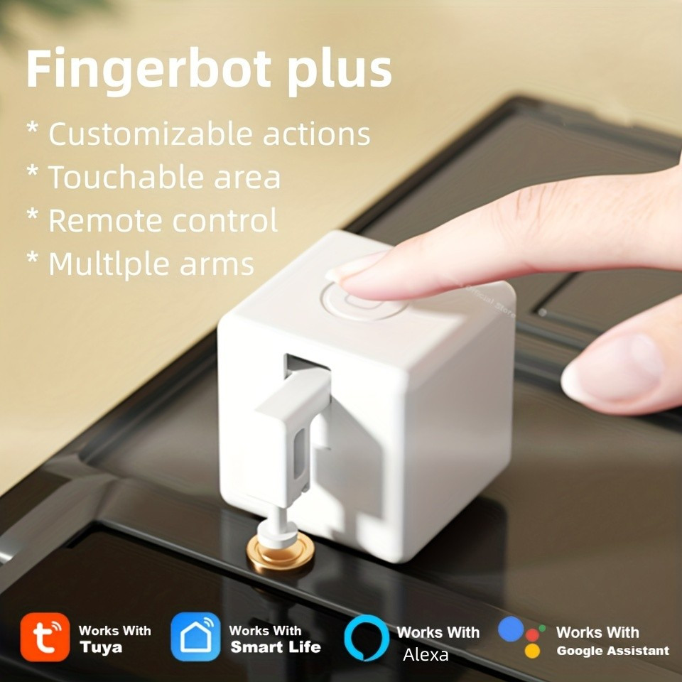 SwitchBot Smart Switch Button Pusher - Bluetooth Fingerbot for Rocker Switch/One-Way  Button, Automatic Light Switch, Timer and APP Control, Works with Alexa  When Paired with SwitchBot Hub (Black): : Industrial & Scientific