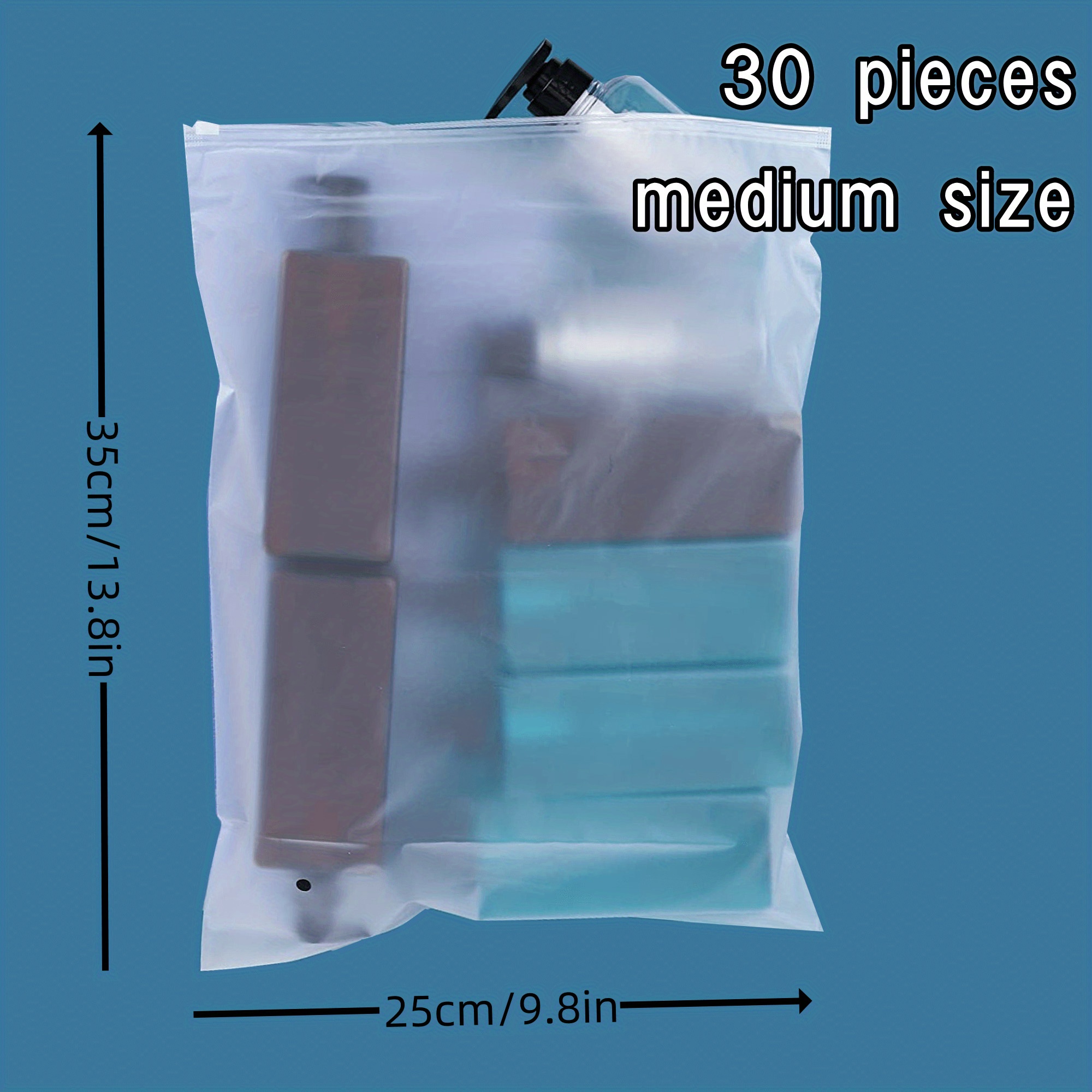 10pcs Shirt Packaging Bag Set , Sealed Polyester & Plastic Bags Ventilation  Holes & Frosted Zipper Lock - Perfect for Clothes, Jeans, Pants, T-shirts