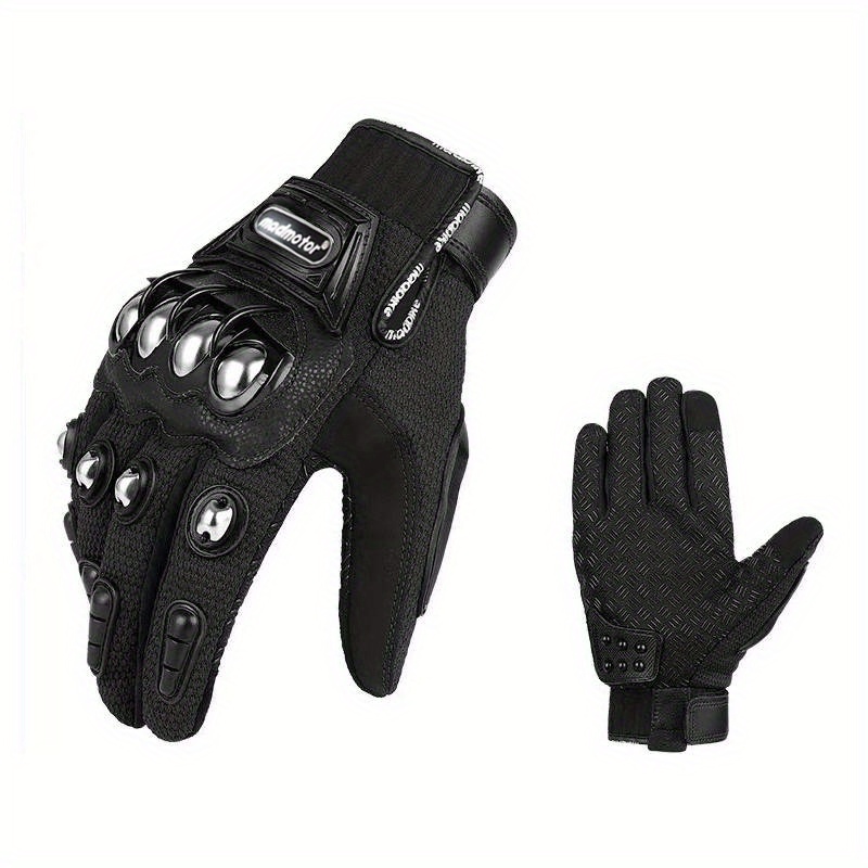 Vented Motorcycle Gloves w/Padded Knuckles #G212VK