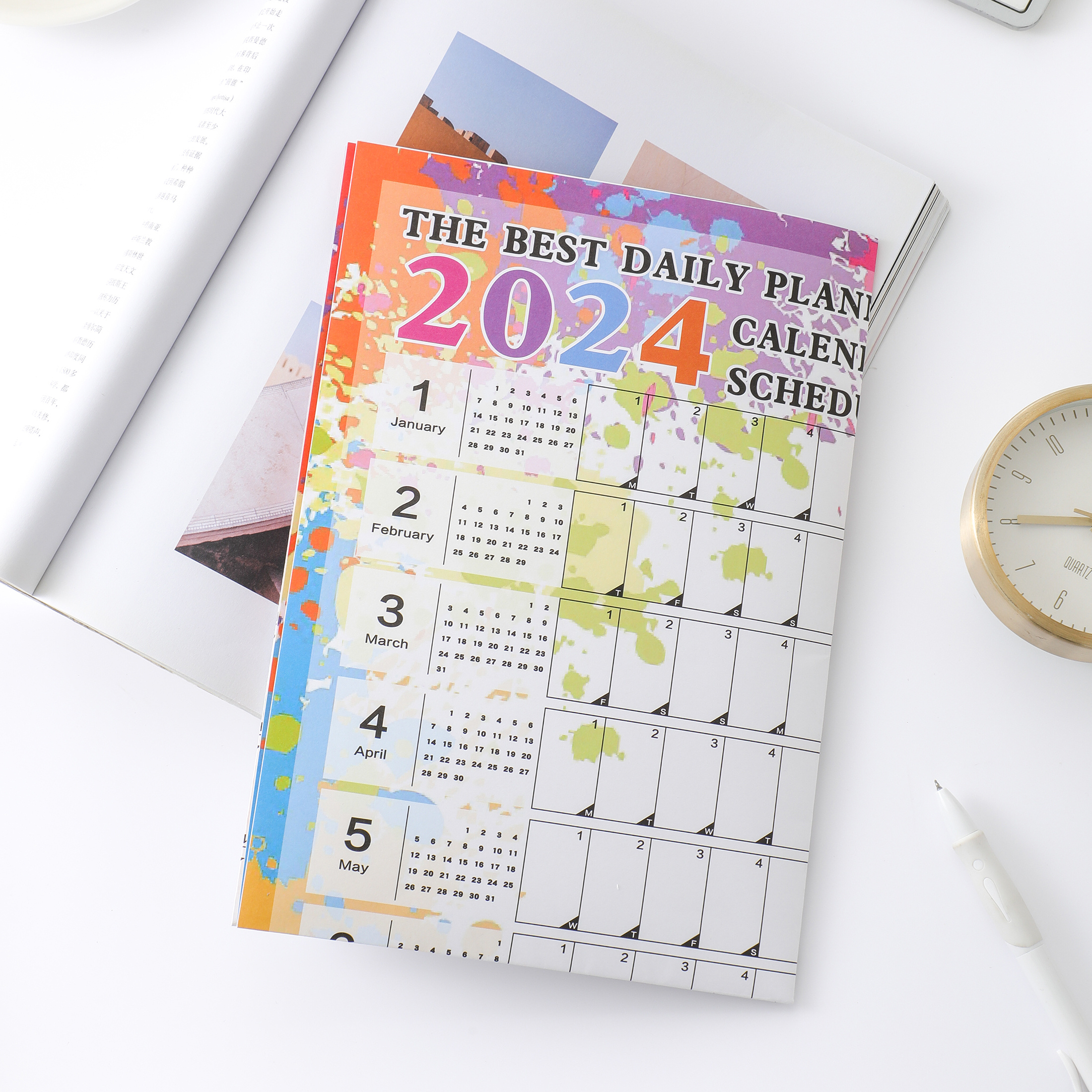 365 Days Calendar 2024 Years Year Planner Memo Travel Temu Australia