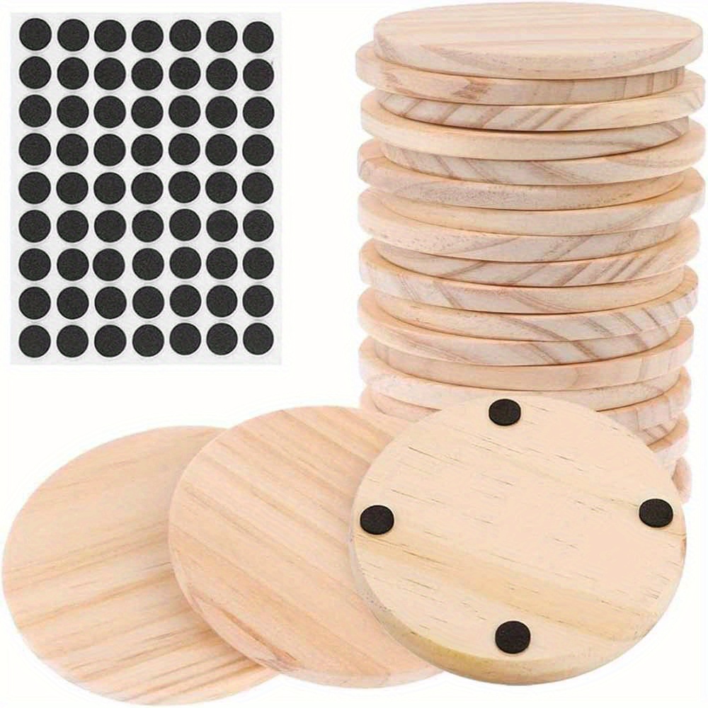 Blank Wooden Coasters Self Adhesive Non slip Foam Dots - Temu