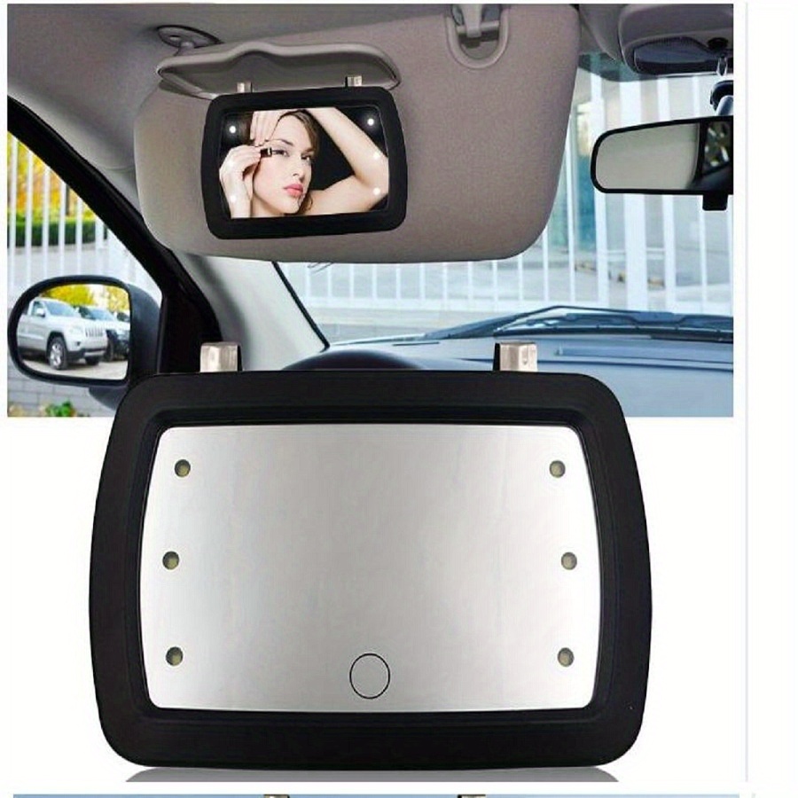 Miroir De Pare-soleil De Voiture Miroir De Maquillage À LED 6 Lumières LED  Miroir De Courtoisie Miroir De Maquillage Miroir Cosmétique Avec  Interrupteur Tactile Pour Voiture Camion SUV - Temu Belgium