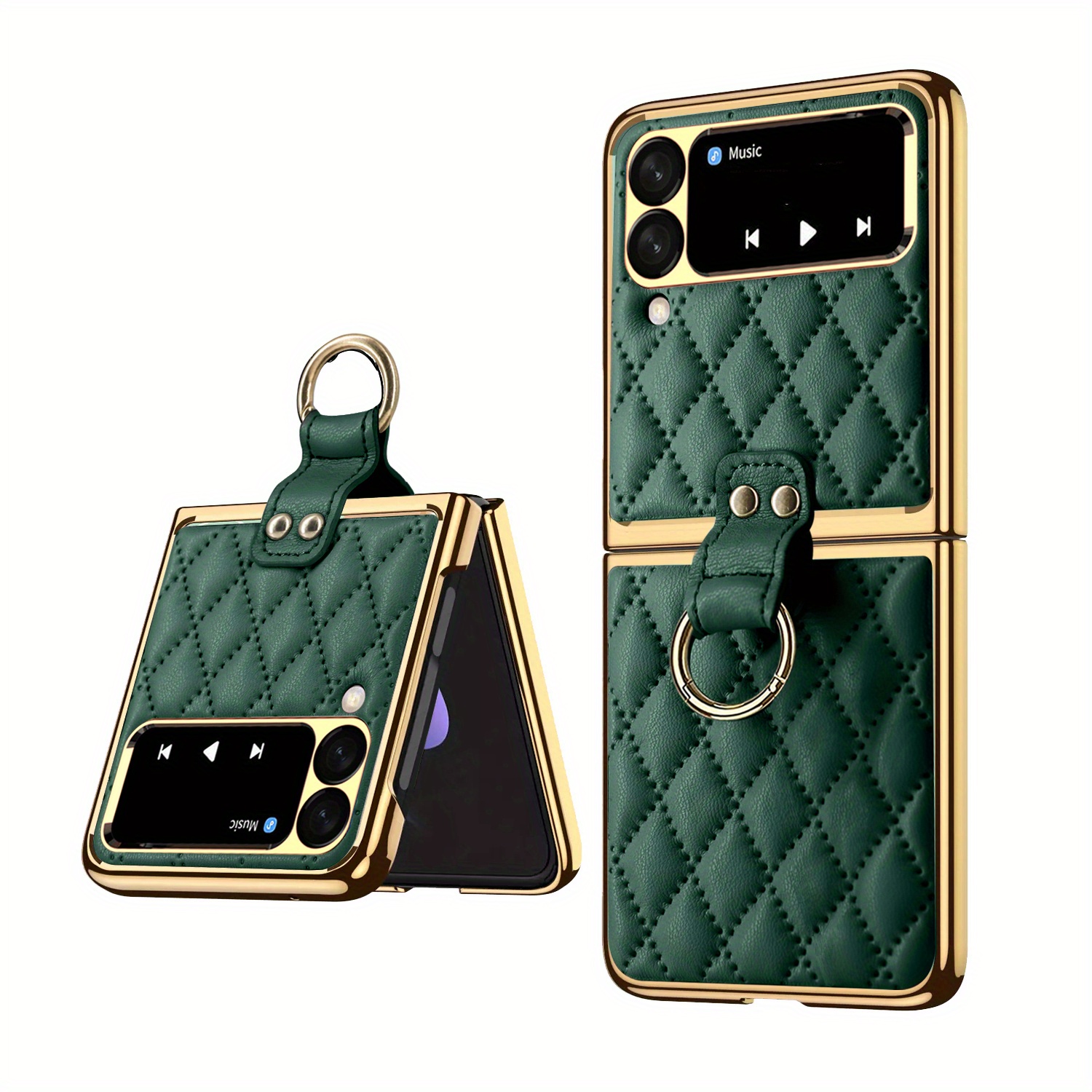 Luxury Ring Holder Case For Samsung Z Flip 4/Flip 3 Case