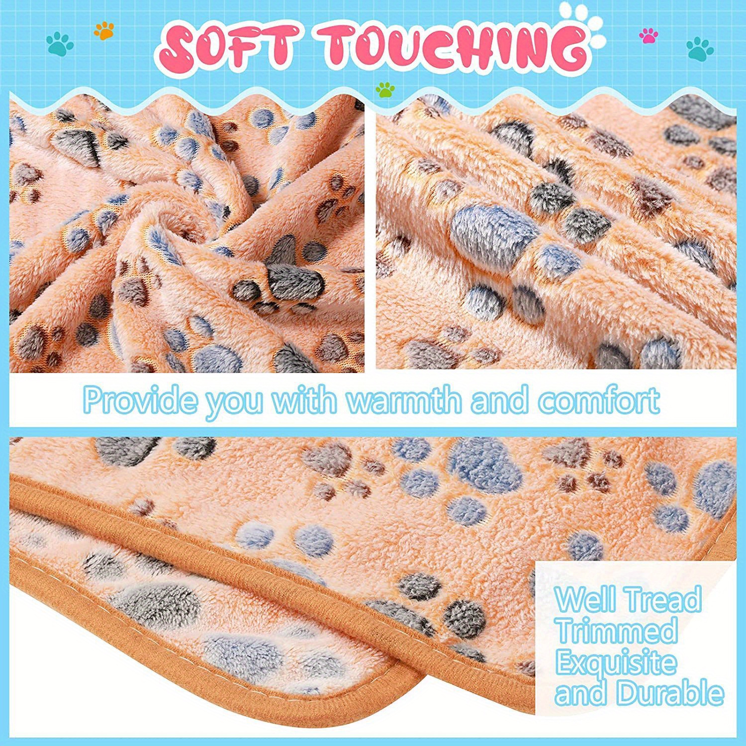 Cozy Cute Pet Blanket Keep Dog Cat Warm In Seasons! Temu