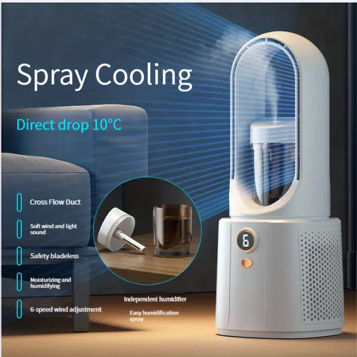 1pc usb mini strong wind spray fan soft wind humidification spry cooling direct drop 10 summer  travel  small appliance college dorm room apartment  details 4