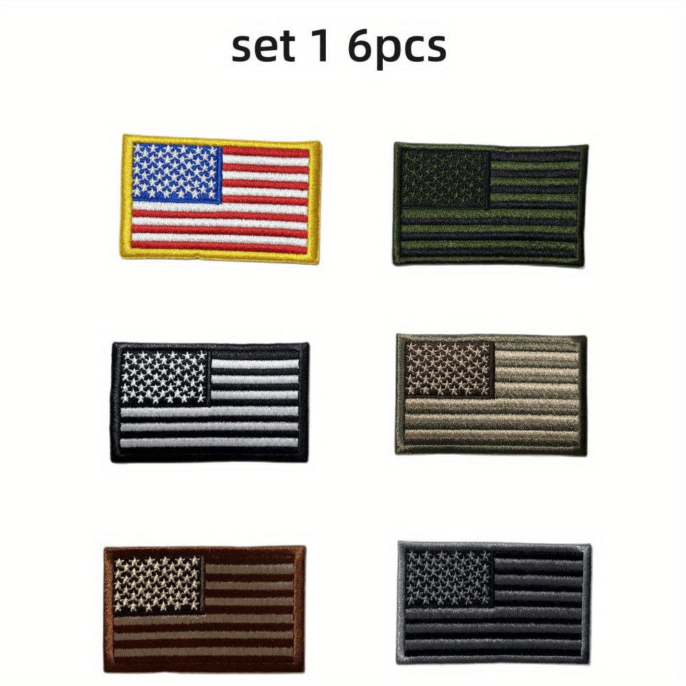 Tactical Patch American Flag Embroidered Patch Hot Melt - Temu