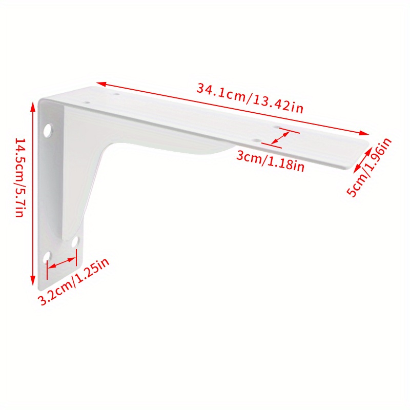 1 Par Soportes Estantes Soporte Estante Flotante Acero - Temu