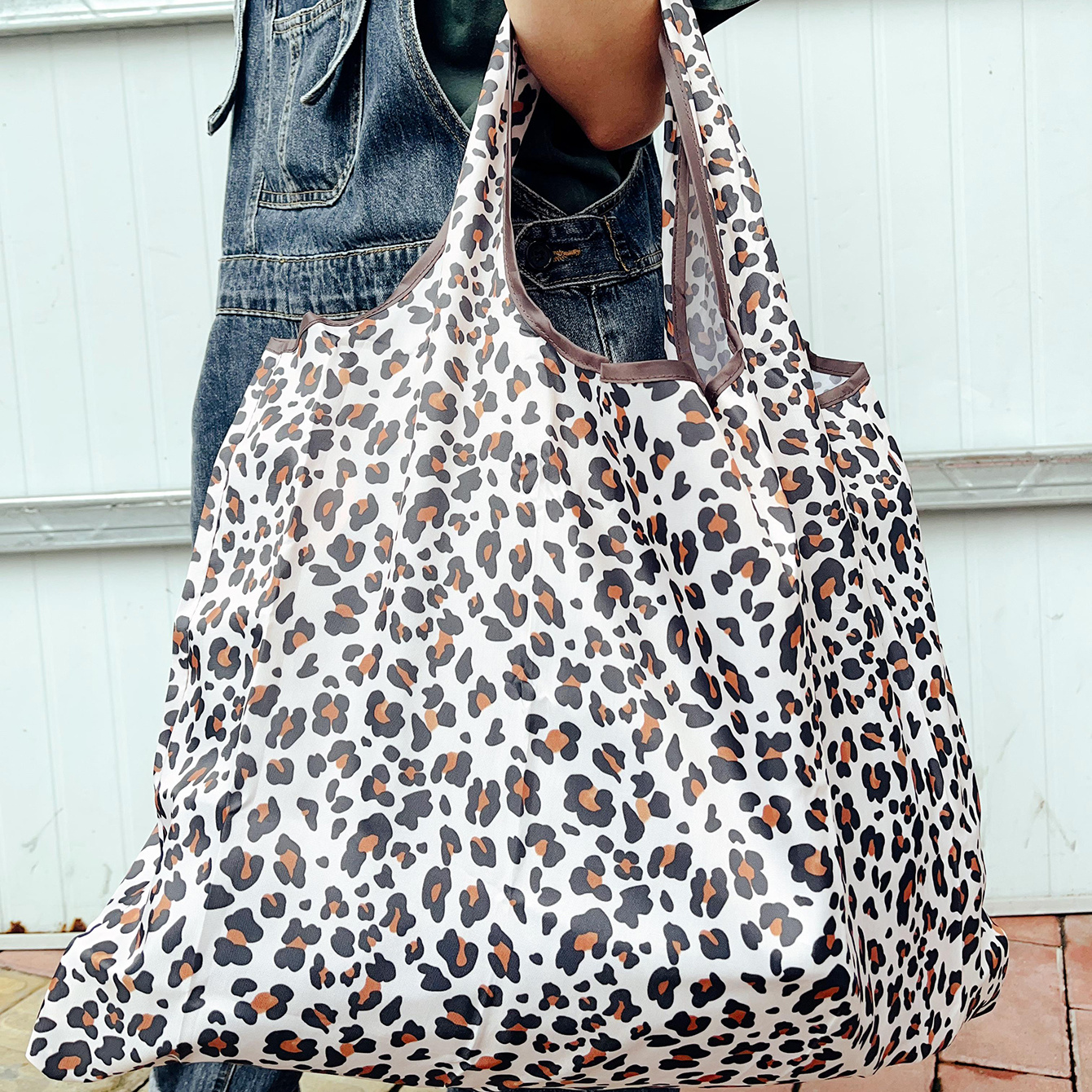 Nylon Exterior Animal Print Tote Bags & Handbags for Women for