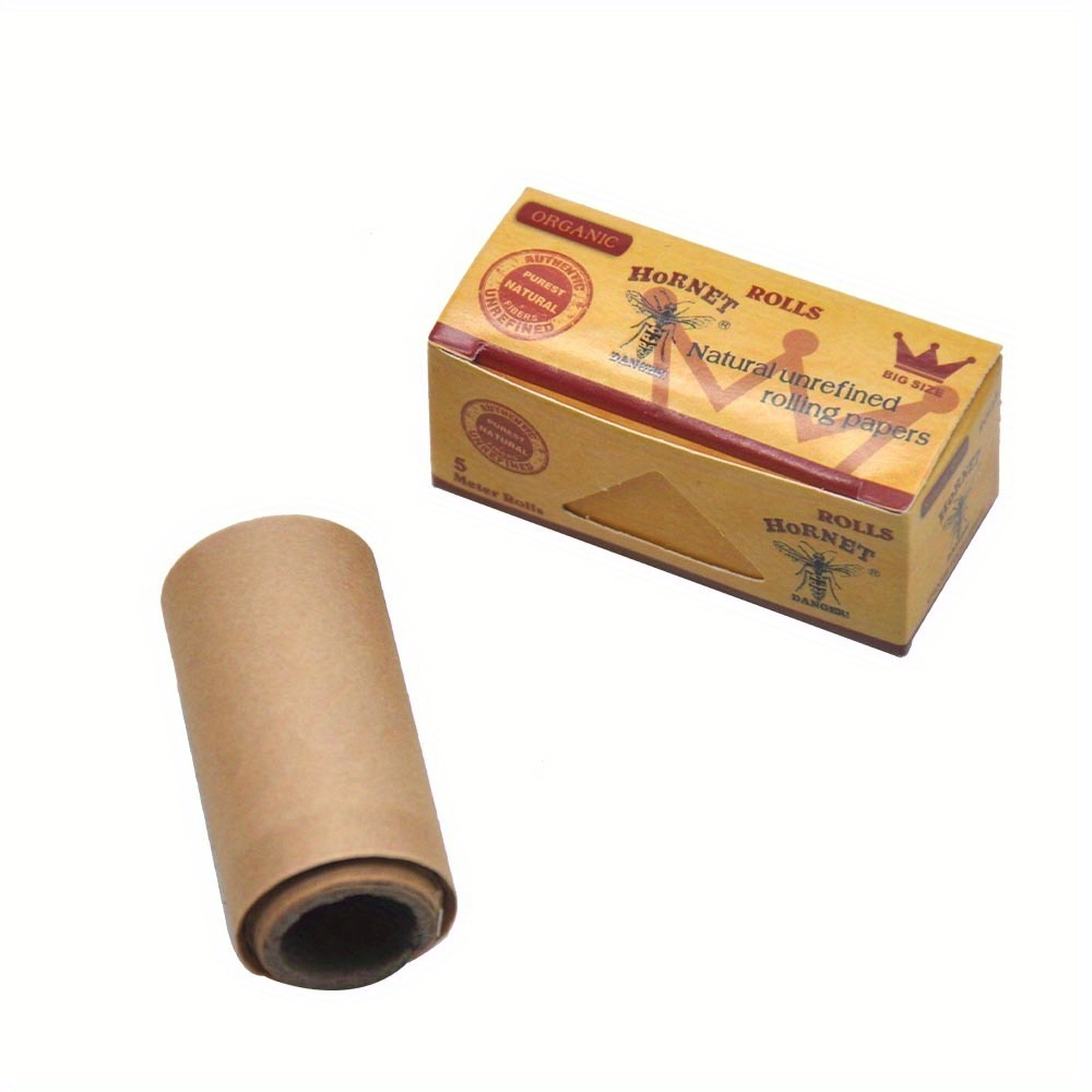  RAW Natural UNREFINED ORGANIC Rolling paper ROLLS 1 box - 24 x  5m papers : Health & Household