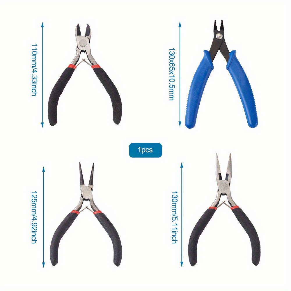 Carbon Steel Jewelry Pliers & Steel Include Needle Nose Pliers & Side  Cutting Pliers & Round Nose Pliers Practical Convenient For Jewelry Making  - Temu Mexico