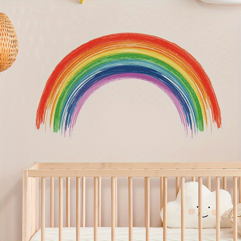 Large Pastel Rainbow Removable Wall Decal