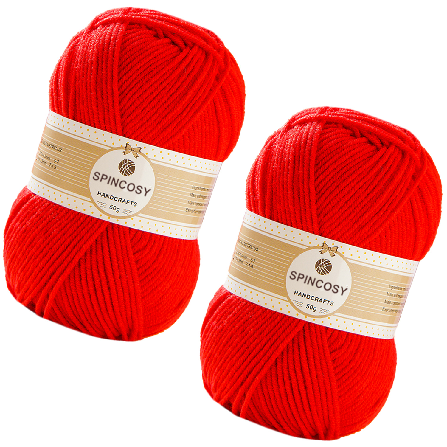 Bright red 100% mercerised cotton yarn - for making small projects like  crocheting toy amigurumi – Yarn Home