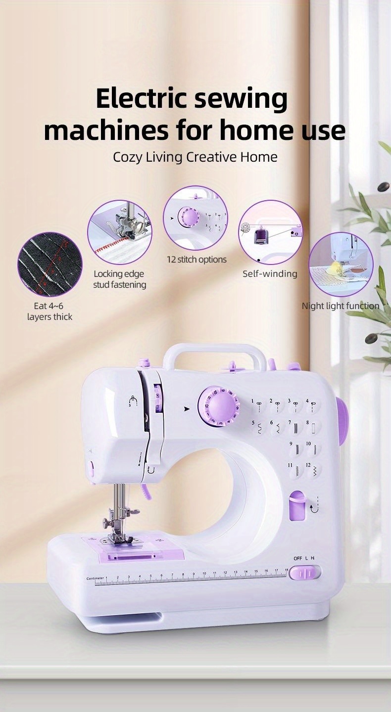  Handheld Sewing Machine, Portable Electric Sewing Machine Easy  To Operate Multipurpose for Travelling(#2)