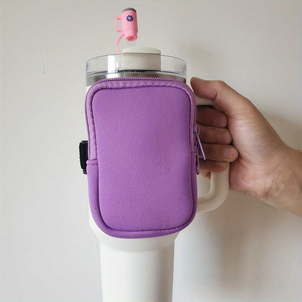 Stanley 40 ounce Lavender Lava tumbler ZIPPERED POUCH, tumbler backpack,  Tumbler zippered wallet, water bottle pouch