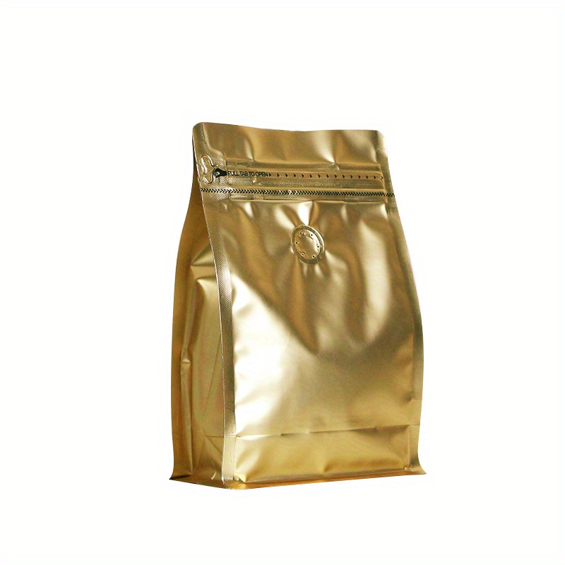 Coffee Beans Packaging Bag Zipper Valve Stands Bag Temu New Zealand