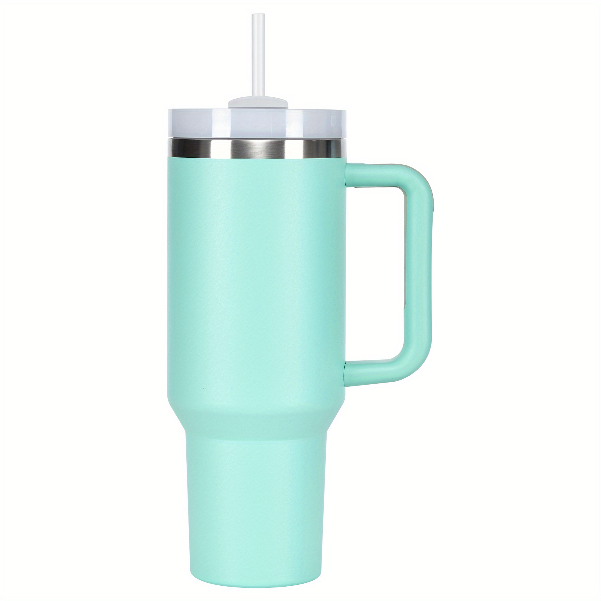 Mini botella de agua de 10.8 oz/10.8 fl oz taza de café de viaje con asa  termo para bebidas calientes y frías, vasos aislados para mujeres, frasco