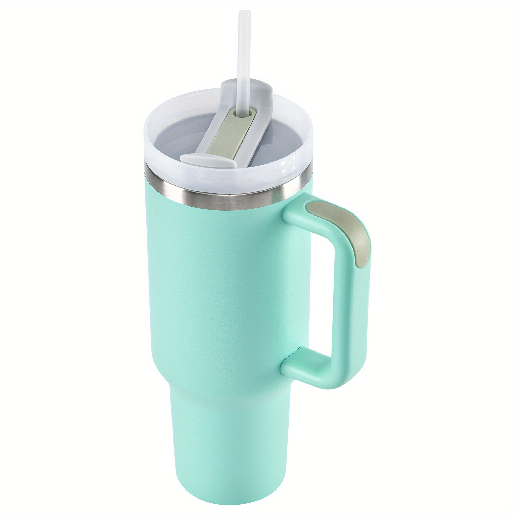 Tumbler with Handle 40 Oz Travel Mug Straw Covers Cup with Lid Insulated  Stainless Steel Water Iced Tea Coffee Gift - China Handle Car Cup and  Stainless Steel Water Bottle price