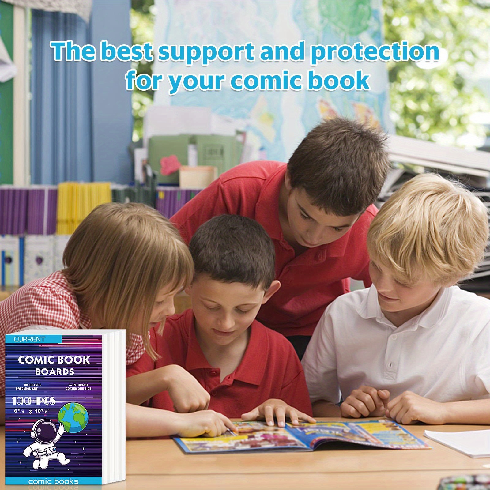 100 White Acid free Durable Comic Book Backing Boards Temu