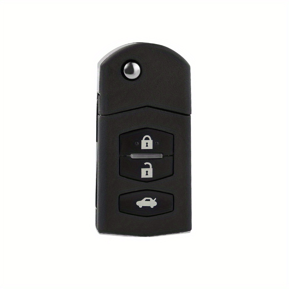 Uncut Blade Key Fob Shell Case For 3 5 6 - 2/3 Buttons Remote Folding Flip  With Big Battery Holder