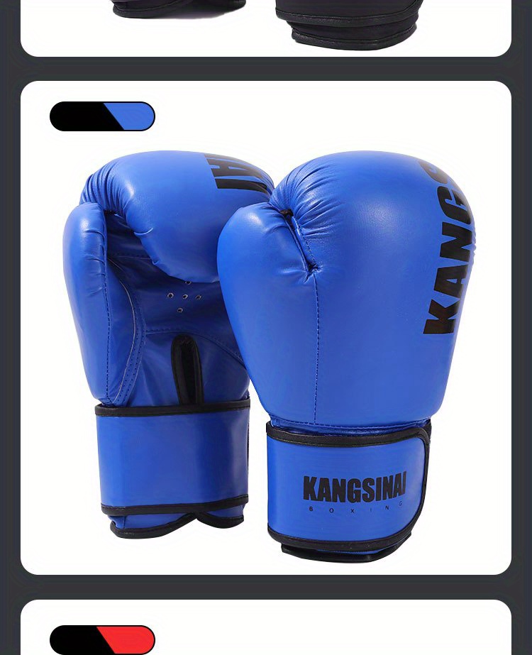 1 par de guantes de boxeo con 1 bolsa + mochila, equipo de entrenamiento,  diversión para y jóvenes Azul kusrkot Juego de boxeo para niños