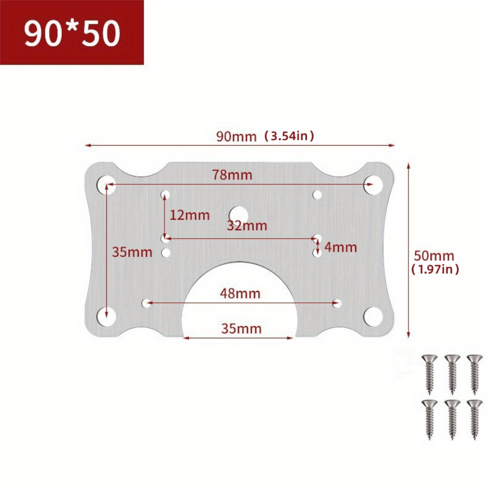 10pcs armadio cerniera riparazione piastra kit cucina armadio porta cerniera  piastra di montaggio con fori fissaggio piatto