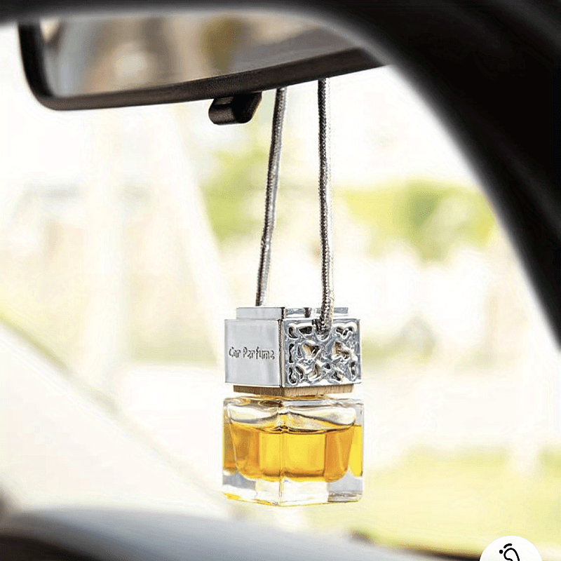 Car Aromatherapy Car Perfume Pendant Empty Bottle Alloy - Temu