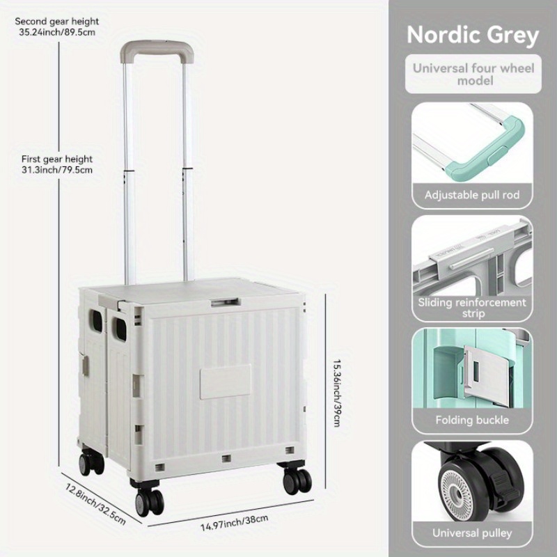 Plastic Small Storage Cart Portable Space Saving Organizer