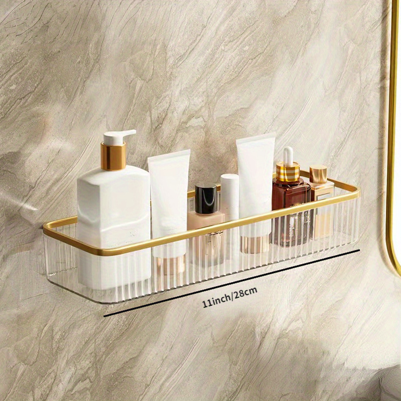 Corner Shelf Brass Bathroom Shower Rack Brushed Gold Bath Shower Shelf Bath  Shower Caddy Rack Holder Wall Mounted Bathroom shelf